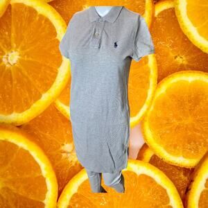 Polo Ralph‎ Lauren Women's Beige Cotton The Mesh Mini Polo Dress Size XS